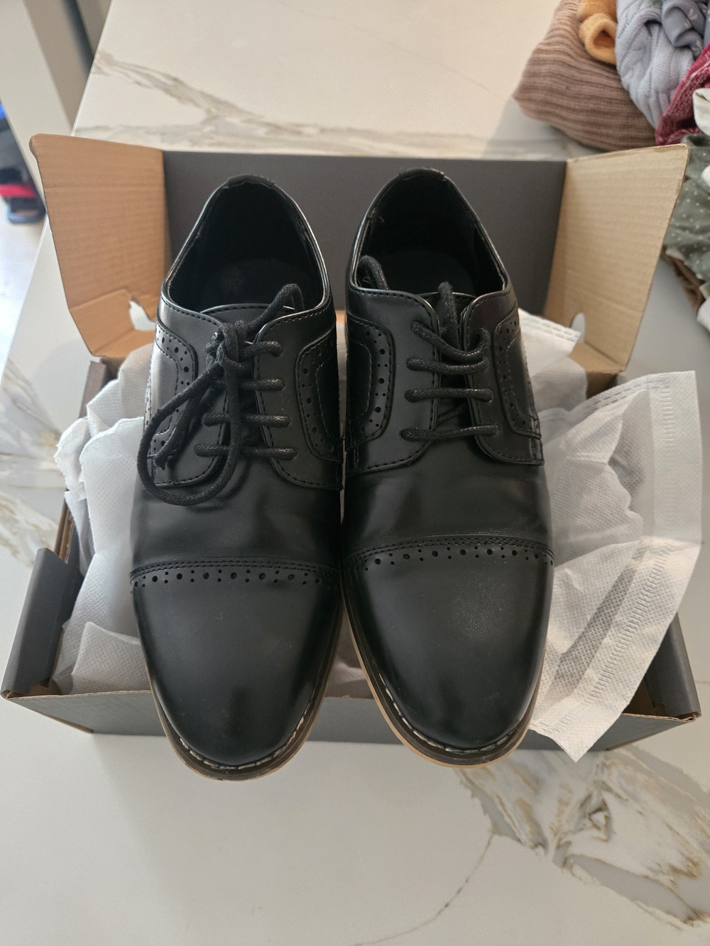 Stacy Adams Black Leather Dress Shoes